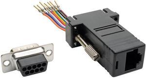 Tripp Lite DB9 to RJ45 Modular Serial Adapter M/F RS-232 RS-422 RS-485 (P440-89FM)