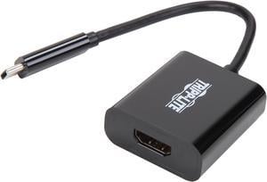 Tripp Lite USB C to HDMI Adapter Converter M/F 4K USB Type C to HDMI Black (U444-06N-HDB-AM)