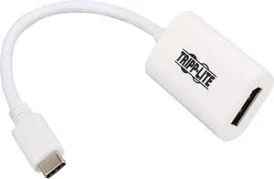 Tripp Lite USB C to DisplayPort Adapter Converter 4K White USB Type C to DP (U444-06N-DP4K6W)