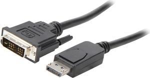 Tripp Lite DisplayPort to DVI-D Adapter Cable DP w/ Latches M/M 1080p 3ft (P581-003)