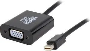 Tripp Lite Mini DisplayPort to VGA Adapter Active 1080p Black mDP to VGA (P137-06N-VGAB)