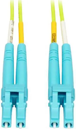 Tripp Lite Duplex Multimode Fiber Patch Cable OM5 LC to LC 50/125 100Gb 20M (N820-20M-OM5)