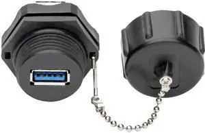 Tripp Lite USB Coupler SuperSpeed USB 3.0 Industrial F/F Shielded Dust Cap (U325-000-IND)