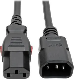 Tripp Lite Power Extension Cord Cable C14 to Locking C13 M/F 18AWG 10A 10ft (P004-L10)