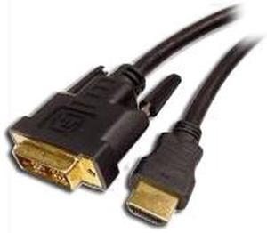CABLES UNLIMITED PCM-2296-06 6 ft. Black HDMI to DVI D Single Link Cable Male to Male