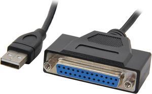 CABLES UNLIMITED Model USB-1475-06 USB to Parallel DB25 Female Printer Cable