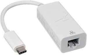 Nippon Labs 30UC-CGB USB 3.1 Type-C Male to Gigabit Ethernet Female Adapter, White