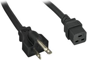 Nippon Labs 12 AWG AC Power Cord NEMA 6-20P to C19, SJT, 20A/250V, NEMA 6-20P to IEC-60320-C19, Black 3 ft. Power Cable