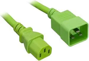 Nippon Labs 14AWG C20 To C13 Universal Jumper Power Cord, SJT 15A/250V, IEC-60320-C20 to IEC-60320-C13,Green 6FT.Power Cable