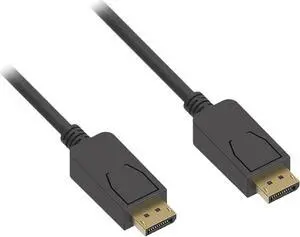 Nippon Labs 3Ft DisplayPort Male/Male Cable V1.2 4K up to 144Hz, Black DP1.2 Cable - 60DP12V-MM-3