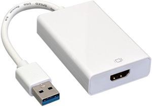 Nippon Labs 30U3-HM200 USB 3.0 A Male to HDMI Converter, White Color