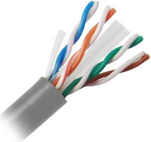 Nippon Labs CAT6 UTP Bulk Ethernet Cable, Solid Copper 23 AWG, CM Rated, 600MHz, 1000' Pull Box (ETL) - Gray 1000ft.Lan Cable
