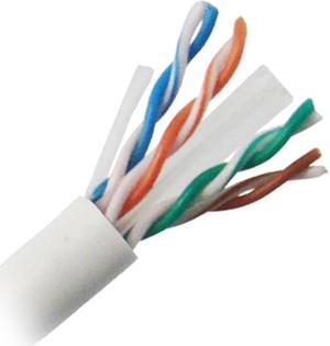 Nippon Labs CAT6 UTP Bulk Ethernet Cable, Solid Copper 23 AWG, CM Rated, 600MHz, 1000' Pull Box (ETL) - White 1000ft.Lan Cable