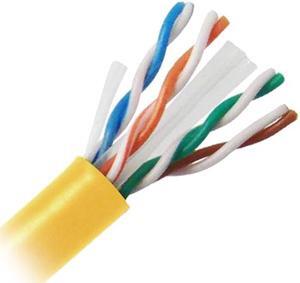 Nippon Labs CAT6 UTP Bulk Ethernet Cable, Solid Copper 23 AWG, CM Rated, 600MHz, 1000' Pull Box (ETL) - Yellow 1000ft.Lan Cable