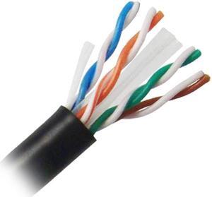 Nippon Labs CAT6 UTP Bulk Ethernet Cable, Solid Copper 23 AWG, CM Rated, 600MHz, 1000' Pull Box (ETL) - Black 1000ft.Lan Cable