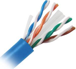Nippon Labs CAT6 Bulk Riser Ethernet Cable, CMR UL Listed Solid Copper UTP, 600MHz, 23 AWG 1000' Pull Box - Blue1000FT Lan Cable