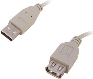 Nippon Labs USB-10-MF-2P 10 ft. Beige USB2.0 Extension 10ft Cable Male to Female, 2 Packs