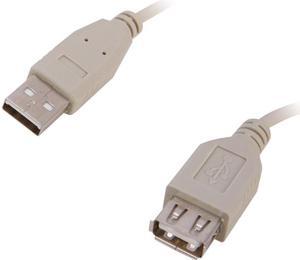 Nippon Labs USB-10-MF-10P 10 ft. Beige USB2.0 Extension 10ft Cable Male to Female, 10 Packs