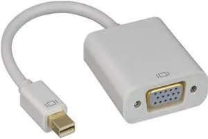 Nippon Labs Mini DisplayPort To VGA Adapter, 1920x1200@60Hz, White Mini Dp to VGA, Converter, 30DP-MDP-VGA