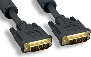 Nippon Labs 30D-10DV-07125-28AW Black DVI-D Dual Link Male to Male DVI Cable