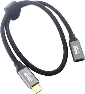 Nippon Labs USB-C Full function Extension Cable (M/F) - 1 Meter - USB 3.2 Gen 2 (10 Gbps) 4K@60Hz, Thunderbolt 3 Compatible 3.3FT