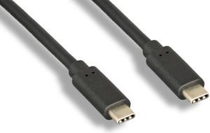 Nippon Labs 6 Inch USB 3.2 Gen 2x1 10G Type-C Male to Male Cable With USB PD Fast Charging, 10G, 20V, 3A, 60W, BLACK Type C cable