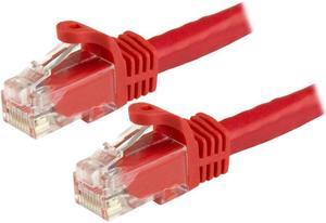 StarTech N6PATCH8RD Cat6 Patch Cable – 8 ft – Red Ethernet Cable – Snagless RJ45 Cable – Ethernet Cord – Cat 6 Cable – 8ft