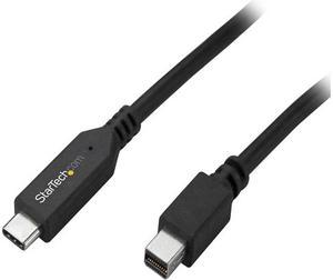 StarTech.com CDP2MDPMM1MB 1m / 3.3ft USB-C to Mini DisplayPort Cable - 4K 60Hz - Black  - USB 3.1 Type C to mDP Adapter (CDP2MDPMM1MB)