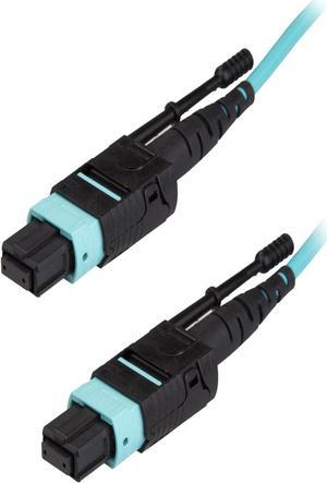 StarTech.com MPO12PL2M MTP Fiber Optic Cable - 6 ft / 2m - OM3 - 40Gb - Push / Pull Tab - Plenum - MPO / MTP Connector - Fiber Patch Cable