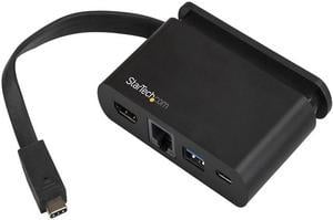 StarTech.com DKT30CHCPD USB C Multiport Adapter with HDMI - 4K - Mac / Windows - 2x USB 3.0 1xC 1xA - 100W PD 3.0 - USB C Adapter - GbE