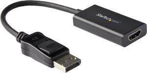 StarTech.com DP2HD4K60H DisplayPort to HDMI Adapter with HDR - 4K 60Hz - Black - DP to HDMI Converter