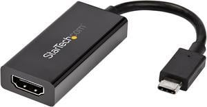 StarTech.com CDP2HD4K60H USB-C to HDMI Adapter with HDR - 4K 60Hz - Black - USB Type C to HDMI Converter