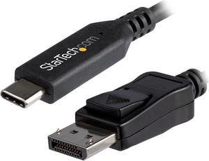 StarTech.com CDP2DP146B 5.9 ft (1.8 m) - USB-C to DisplayPort Adapter Cable - 8K 30Hz - HBR3 - USB-C Adapter - Thunderbolt 3 Compatible