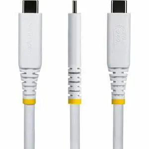 StarTech 3ft USB4 Cable 40Gbps, USB-IF Certified USB-C Cable, 240W, 8K 60Hz/4K 240Hz DP2.1, Thunderbolt 4 Compatible, White StarTech 3ft USB4 Cable 40Gbps, USB-IF Certified USB-C Cable, 240W, 8K 60Hz/4K 240Hz DP2.1, Thunderbolt 4 Compatible, White