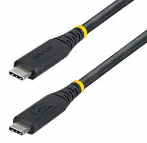 StarTech 1.5ft (45cm) USB4 Cable, 40Gbps, USB-IF Certified USB-C Cable, 240W, 8K 60Hz/4K 240Hz DP2.1, Thunderbolt 4 Compatible, Black StarTech 1.5ft (45cm) USB4 Cable, 40Gbps, USB-IF Certified USB-C Cable, 240W, 8K 60Hz/4K 240Hz DP2.1, Thunderbolt 4 Compatible, Black