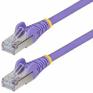 StarTech 3ft Purple CAT6a Ethernet Cable - Snagless RJ45 - 10G - 100W PoE - S/FTP, LSZH - 27AWG Pure Copper - 500MHz - Shielded Network Cords - NLPL-3F-CAT6A-PATCH StarTech 3ft Purple CAT6a Ethernet Cable - Snagless RJ45 - 10G - 100W PoE - S/FTP, LSZH - 27AWG Pure Copper - 500MHz - Shielded Network Cords - NLPL-3F-CAT6A-PATCH