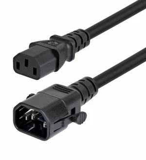 StarTech 10ft (3m) Power Extension Cord - Locking C14 to C13 - PDU Power Cord - 10A 250V - 18AWG - UL Listed - TAA - C14LC1318G10ABK10FT StarTech 10ft (3m) Power Extension Cord - Locking C14 to C13 - PDU Power Cord - 10A 250V - 18AWG - UL Listed - TAA - C14LC1318G10ABK10FT