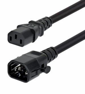 StarTech 10ft (3m) Heavy Duty Power Extension Cord - Locking C14 to C13 - PDU Power Cord - 15A 250V - 14AWG - UL Listed - TAA - C14LC1314G15ABK10FT StarTech 10ft (3m) Heavy Duty Power Extension Cord - Locking C14 to C13 - PDU Power Cord - 15A 250V - 14AWG - UL Listed - TAA - C14LC1314G15ABK10FT