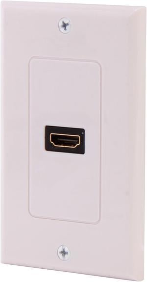 StarTech.com HDMIPLATE Single Outlet Female HDMI® Wall Plate -White