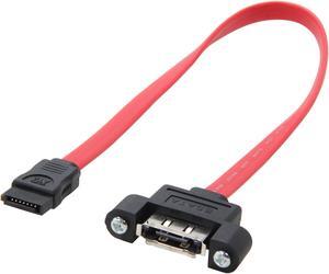 StarTech.com ESATAPNLFM1 1 ft. eSATA Panel Mount Cable Female to Male