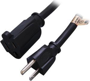 StarTech.com PAC1011410 10 ft Power Extension Cord - NEMA 5-15R to NEMA 5-15P - 14 AWG Power Cable - 125 Volts at 15 Amps - SJT - 10ft