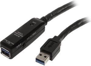 StarTech.com USB3AAEXT3M Black USB 3.0 Active Extension Cable
