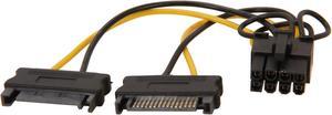 StarTech.com SATPCIEX8ADP 6 in. 6in SATA Power to 8 Pin PCI Express Video Card Power Cable Adapter