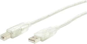 StarTech.com 3 ft Clear A to B USB 2.0 Cable - M/M