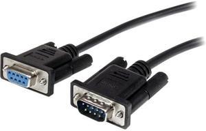 StarTech.com 2m Black Straight Through DB9 RS232 Serial Cable - M/F