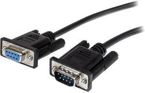 StarTech.com 3m Black Straight Through DB9 RS232 Serial Cable - M/F