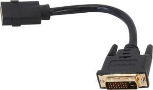 StarTech.com HDDVIFM8IN 8in HDMI to DVI-D Video Cable Adapter - HDMI Female to DVI Male - HDMI to DVI Dongle Adapter Cable