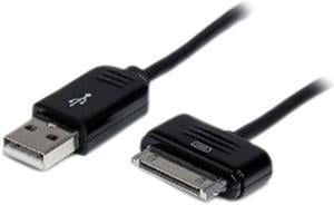 StarTech.com USB2SDC1M Black Dock Connector to USB Cable for Samsung Galaxy Tab