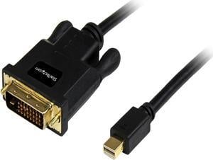 StarTech.com MDP2DVIMM6B 6 ft Mini DisplayPort to DVI Adapter Cable - Mini DP to DVI Video Converter - MDP to DVI Cable for Mac / PC 1920x1200 - 1 pack