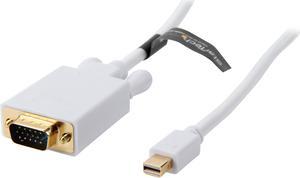 StarTech.com Model MDP2VGAMM10W Mini DisplayPort to VGA Adapter Converter Cable 1920 x 1200 Male to Male